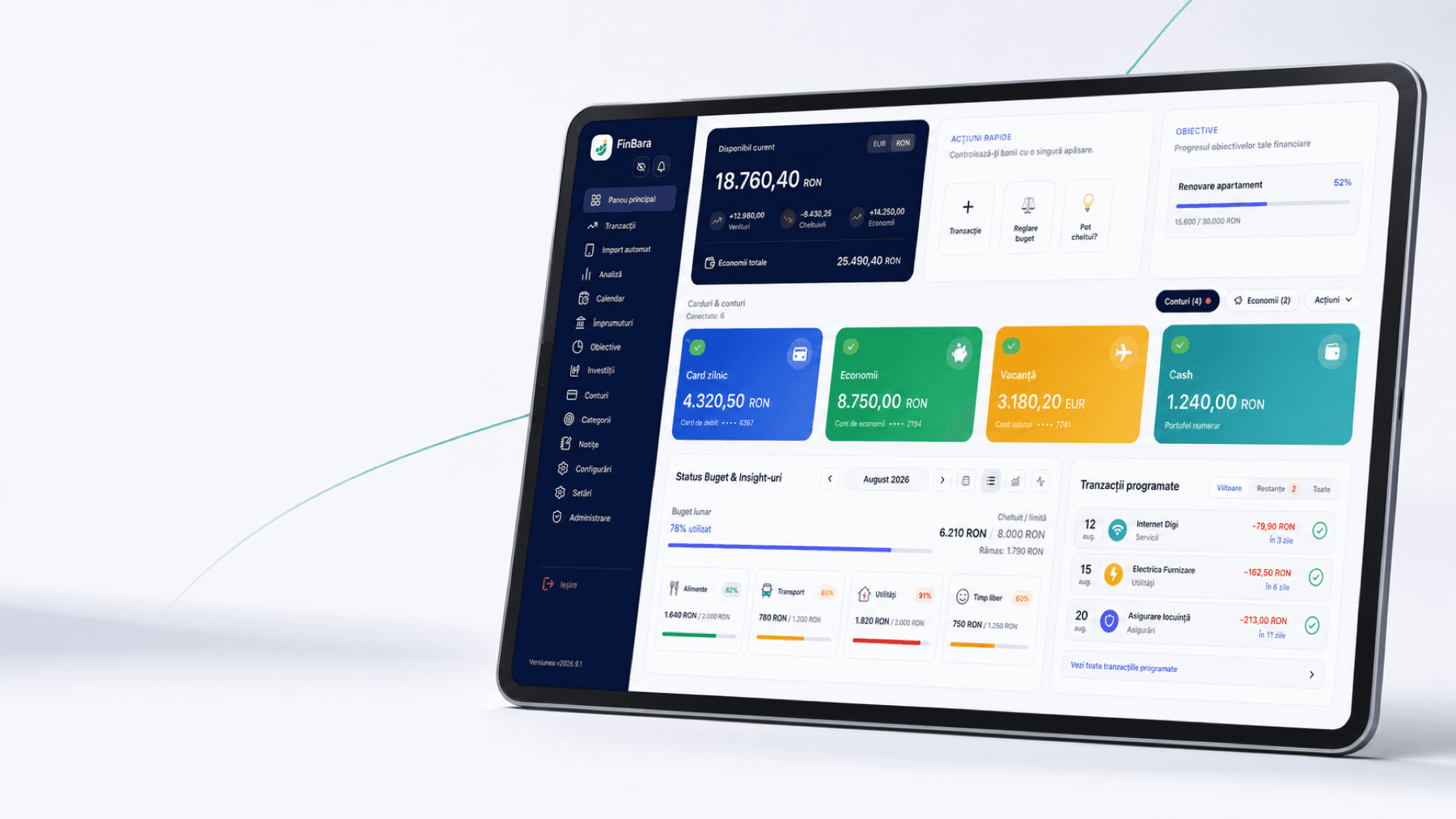 All your accounts in one place